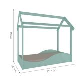 Cama infantil - Verde Jade