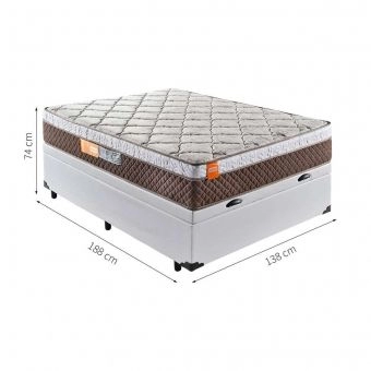 Cama Box Casal Com Baú